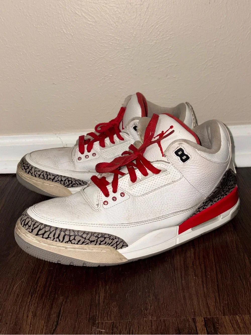 Men’s Jordan 3 Fire red Sz 12